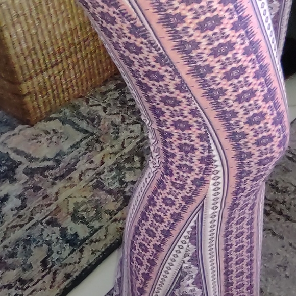 Flared Bohemian leggins Ladies Pants Soft/Stylish NWT Med Perfect Spring Look - Picture 3 of 11
